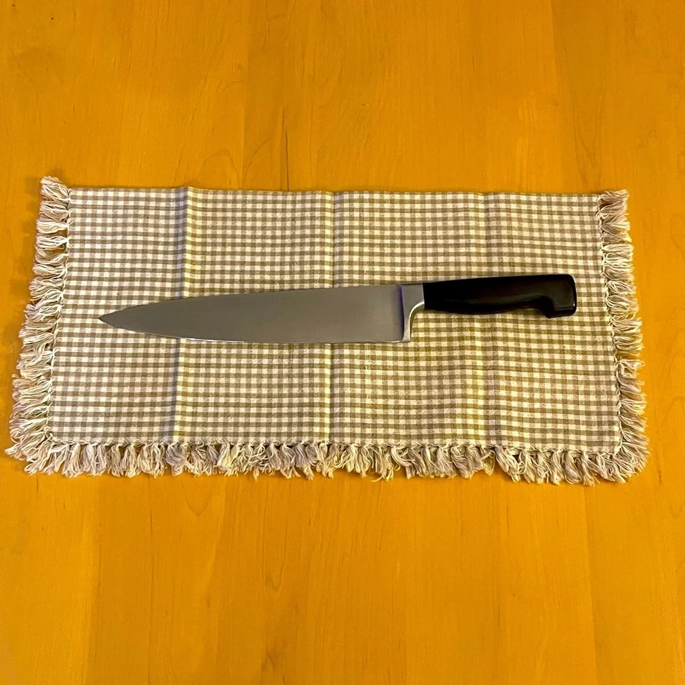 HENCKELS - Stainless Steel Chef Knife with Black Handle